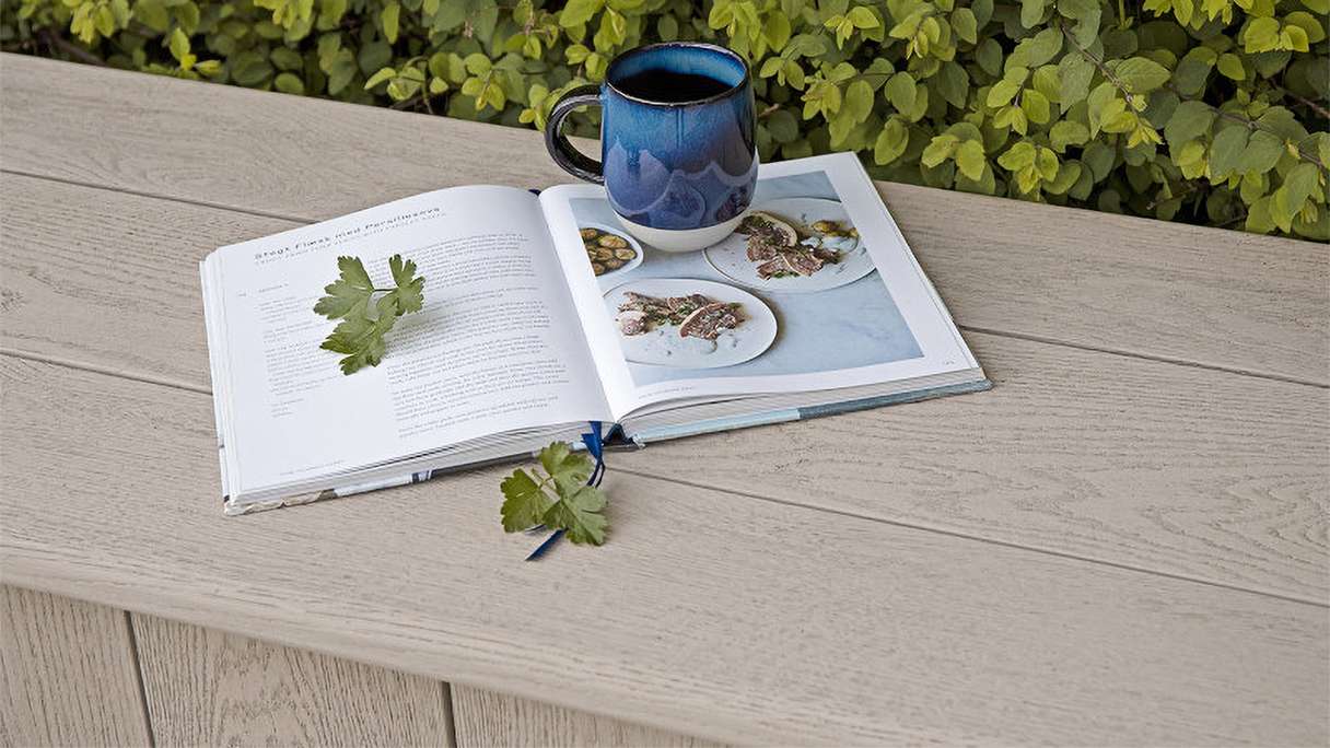 planeo Authoria PureBoard Terrassendiele Massiv - Light Lime Oak 3.6m strukturiert