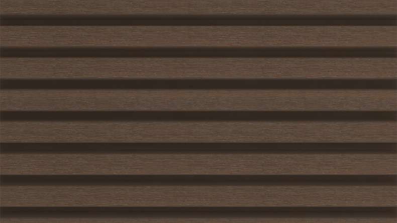 planeo LINEA Slim - WPC CoEx Fassadenverkleidung Ipe Braun 2900 x 215 mm