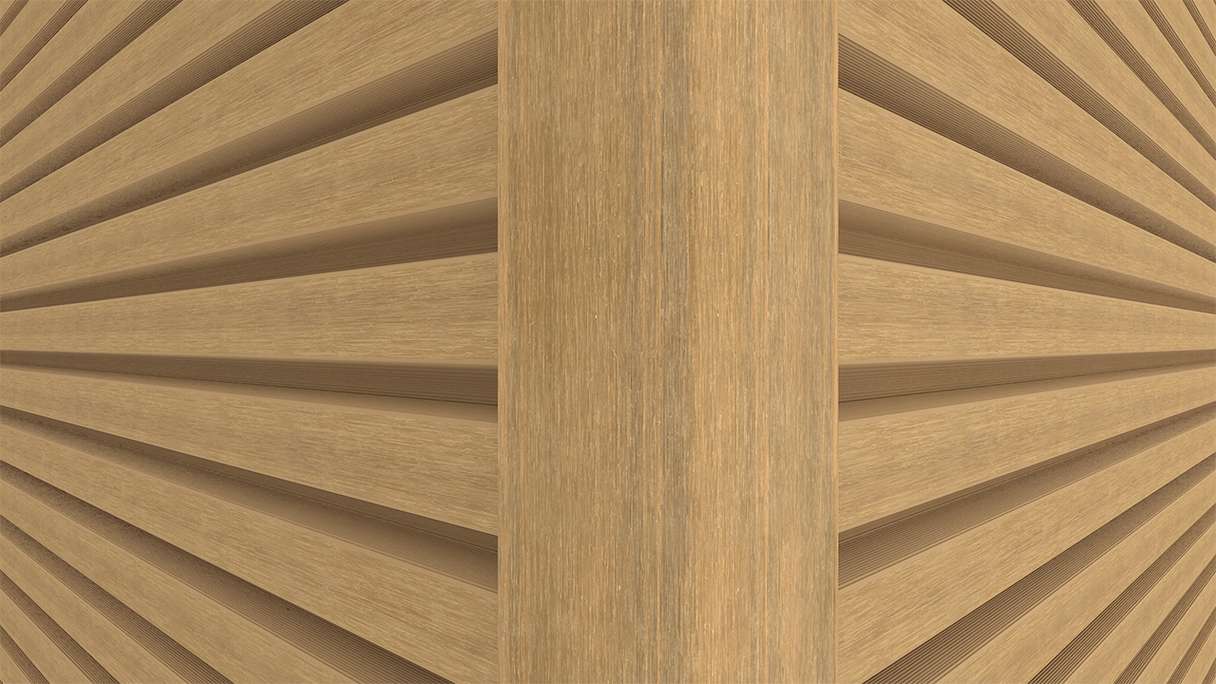 planeo LINEA - Alu CoEx Außeneckprofil Sand 3000 x 66 x 66 mm