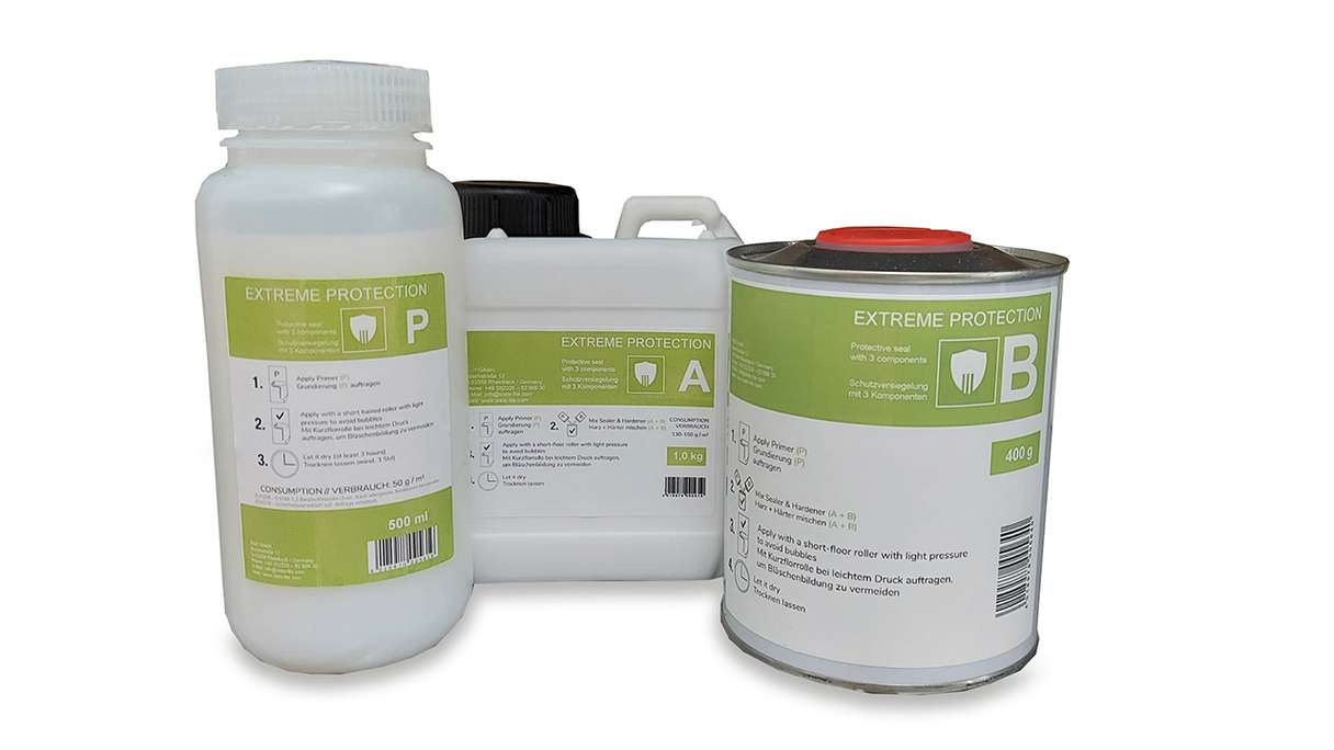 planeo EVOLITH Versiegelung für Innen & Außen 1.4kg mit 500ml Grundierung | Reichweite ca. 9m²