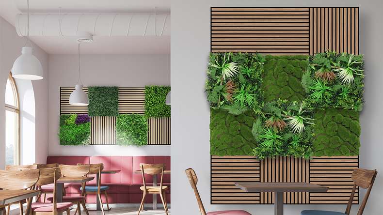 planeo Akustikpaneel - MixWall Timber Touch Flare Oak 52 x 52 cm | Echtholzfurnier (PLMW-00011A)