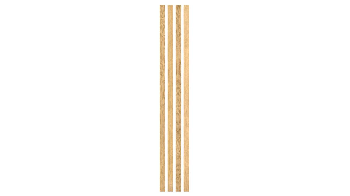 Skaben Akustikpaneele SilentWall Easy-Sticks - Eiche Hellbraun - 250 x 3,45 cm 4 Stk.