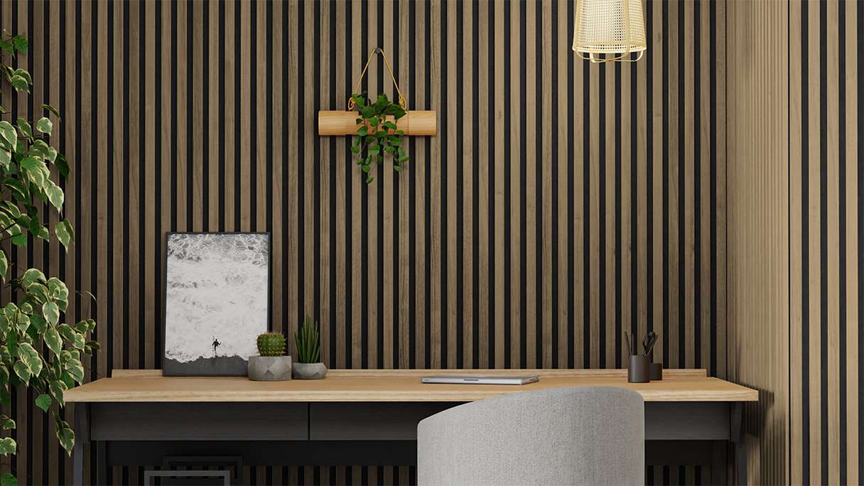Skaben Akustikpaneele 6mm SilentWall Comfort Light - Eiche Rustikal - 250 x 30 cm