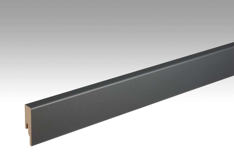 MEISTER Sockelleisten Fußleisten Anthrazit DF 059 - 2380 x 60 x 16 mm (200013-2380-00059 - 694823059)