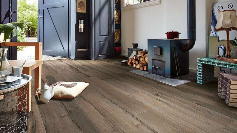 MEISTER Designboden MeisterDesign. next DD 500 S - 06986 Altholzeiche lehmgrau | Trittschalldämmung integr. (400054-1287220-06986)