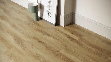 planeo Rigid Klick Vinyl - SolutionX 2in1 Eiche Dunkelbraun