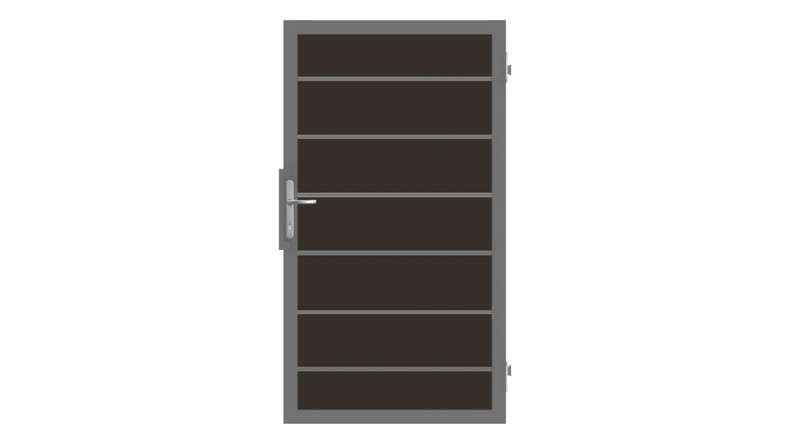 planeo Gardence Deluxe - BPC-Universaltor Anthrazitgrau mit Anthrazit-Alurahmen