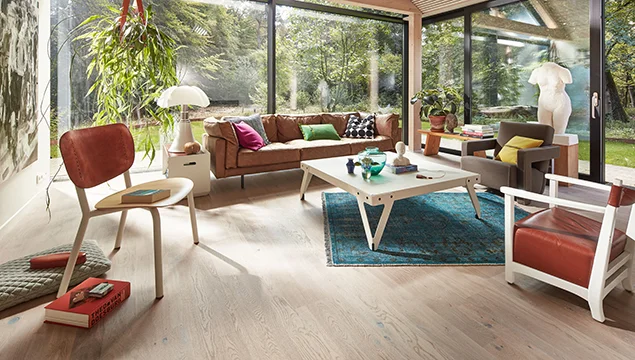 Engineered wood flooring