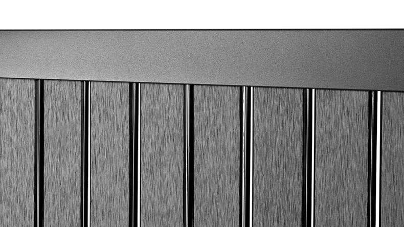 planeo WPC Streifen Set - Anthrazit L 250 x H 123 cm