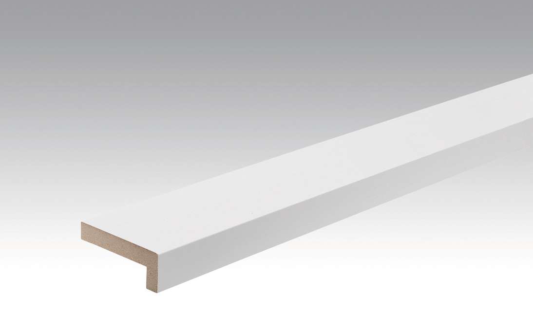 MEISTER Sockelleisten Winkelabdeckleisten Whiteline 4074 - 2380 x 60 x 22 mm (200028-2380-04074 - 2605234074)