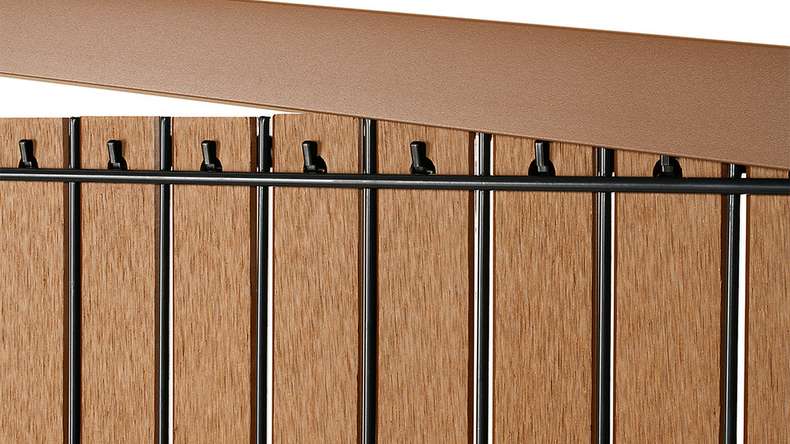 planeo WPC Streifen Set - Braun L 250 x H 123 cm