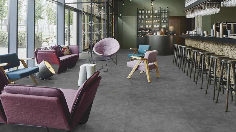 Forbo Allura Material 70 Klebevinyl - Charcoal Concrete (624518DR7_con)