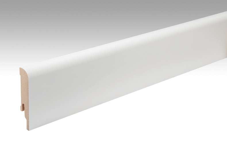 MEISTER Sockelleisten Fußleisten Weiß streichfähig DF 2222 - 2380 x 80 x 16 mm (200006-2380-02222 - 6939232222)