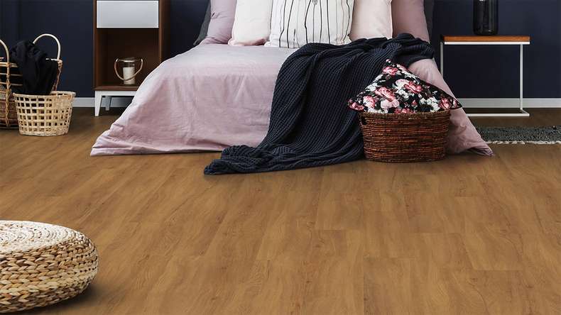 planeo Rigid Klick Vinyl - FlexCore 30 Caramel Oak | Trittschalldämmung integr. (plfc-5301FS30)