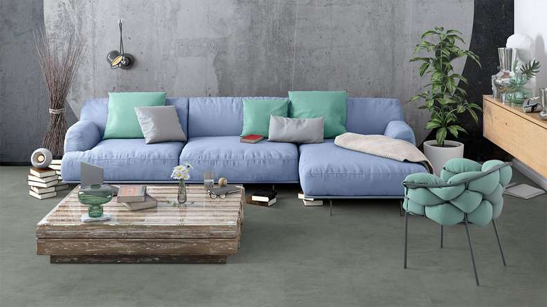 Gerflor Klick Vinyl - Virtuo 55 Rigid Acoustic Tavla Green | Trittschalldämmung integr. (39071452)