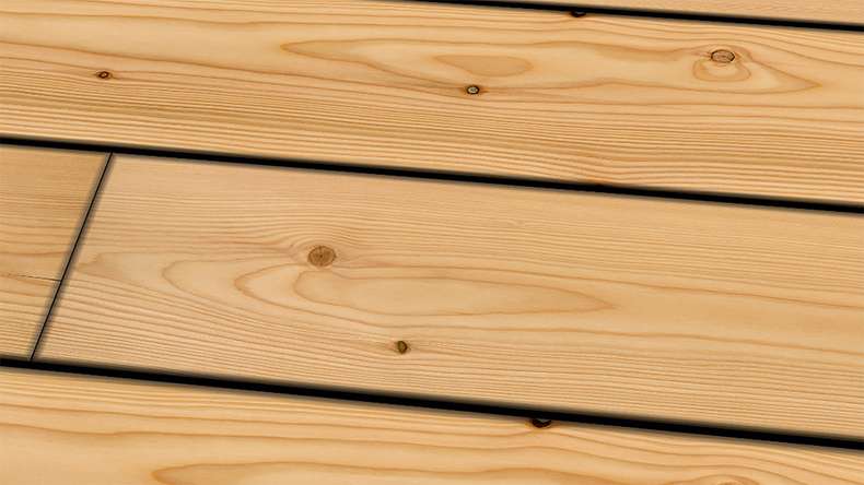 TerraWood Holzterrasse - Lärche Kanadisch - beidseitig glatt