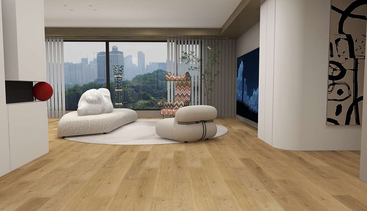 planeo Rigid Klick Vinyl - SolutionX 2in1 Eiche Natur Hell