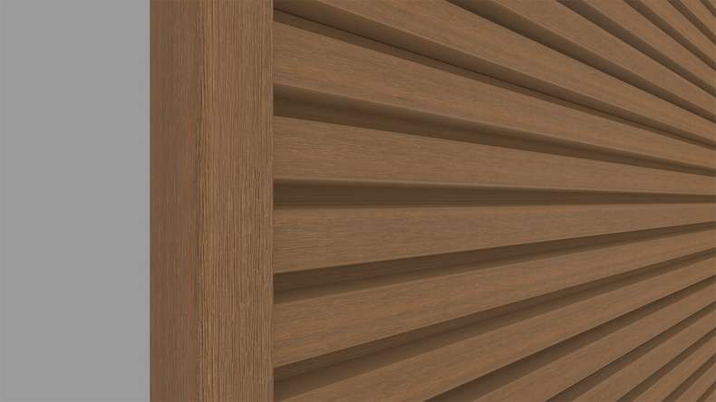 planeo LINEA Slim - WPC CoEx Fassadenverkleidung Burma Teak 2900 x 215 mm