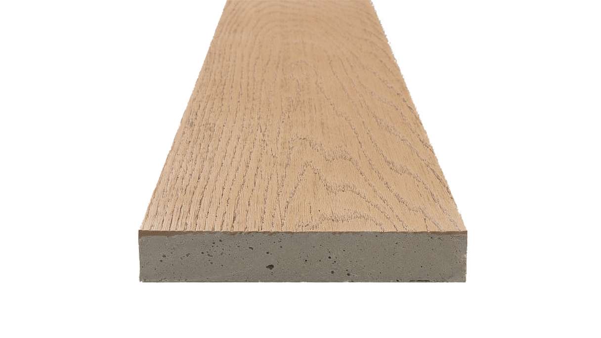 planeo Authoria PureBoard Terrassendiele Massiv - Light Natural Oak 3.6m strukturiert