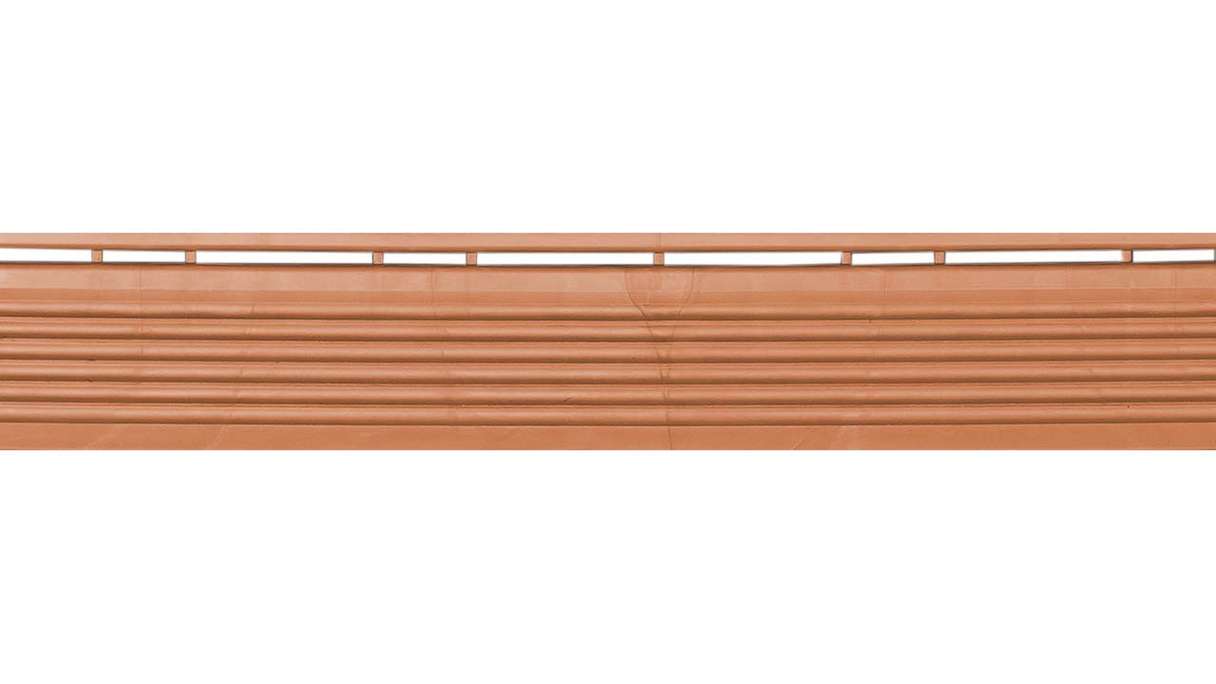 planeo Seitenteil für 40 x 40 cm Klickfliesen - terracotta
