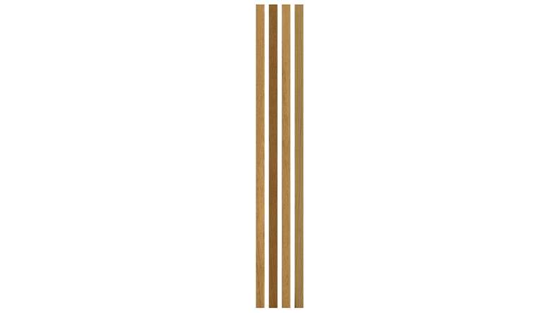 Skaben Akustikpaneele SilentWall Easy-Sticks - Eiche Rustikal - 250 x 3,45 cm 4 Stk.