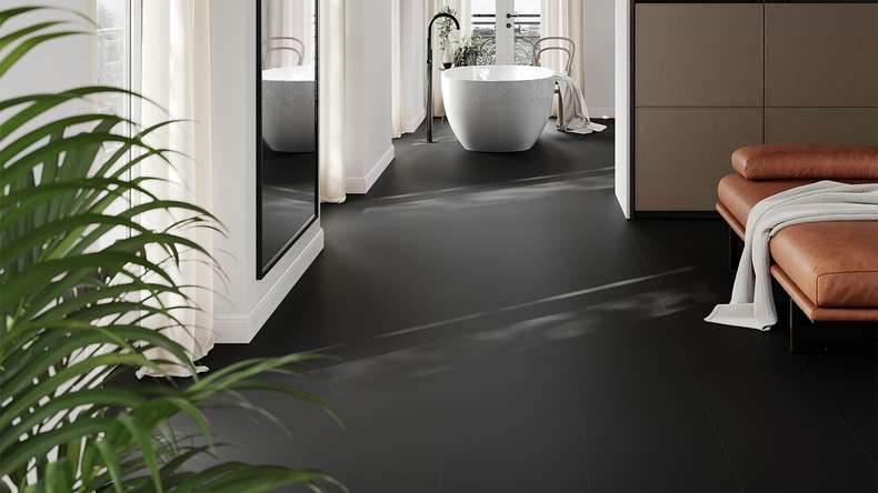 planeo Laminat - MAX Schwarz Supermatt