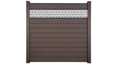 planeo Gardence Strong - BPC-Steckzaun Cube Terra 180 x 180 cm