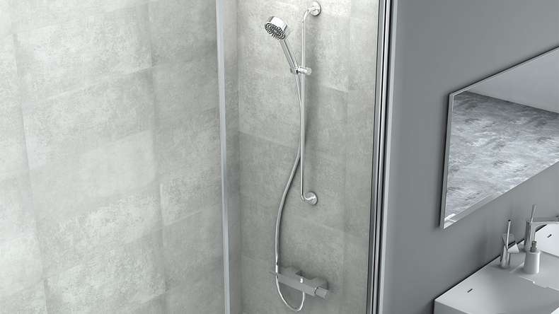 Skaben DesignWall Aqua Wandverkleidung Kunststoff - Beton 60 x 30 cm