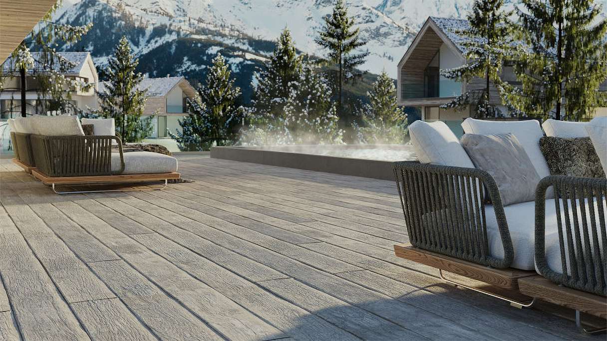 planeo Antica PureBoard Terrassendiele Massiv - White Oak 3.6m strukturiert