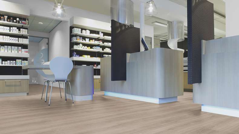 planeo Klebevinyl - SilentIQ Wood 2in1 Objekt Carviano | Trittschalldämmung integr. (F-DW-SIQ-9080)