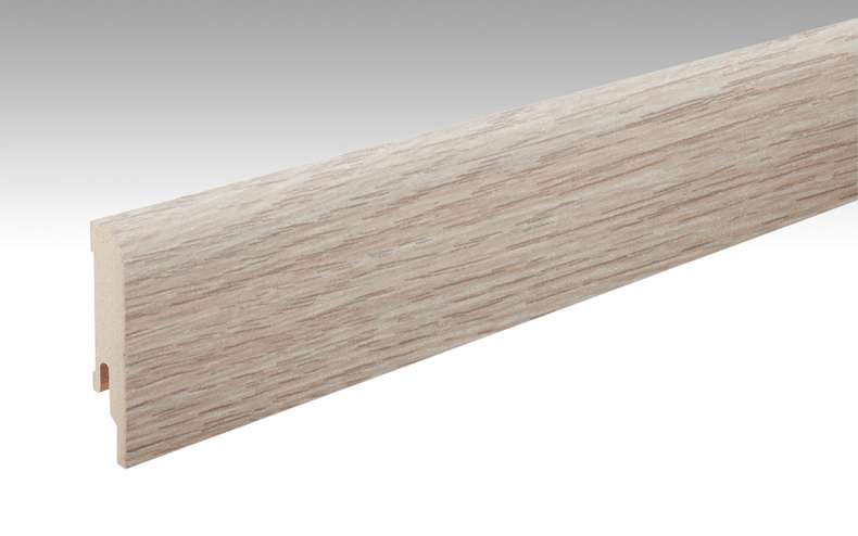 MEISTER Sockelleisten Fußleisten Eiche cappuccino 6263 - 2380 x 80 x 16 mm (200006-2380-06263 - 6939236263)