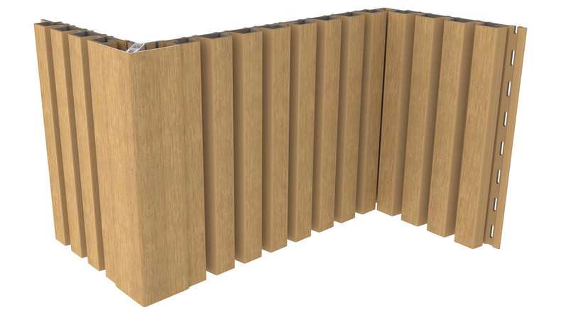 planeo LINEA Slim - WPC CoEx Fassadenverkleidung Sand 2900 x 215 mm