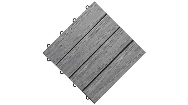 planeo Klickfliese WPC 3D - Anthrazit