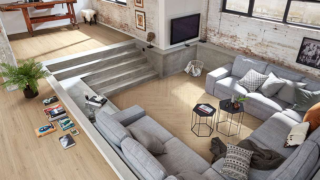 MEISTER Laminat - MeisterDesign LD 250 Felseneiche sand 07122 | Synchronprägung (600002-1288244-07122)