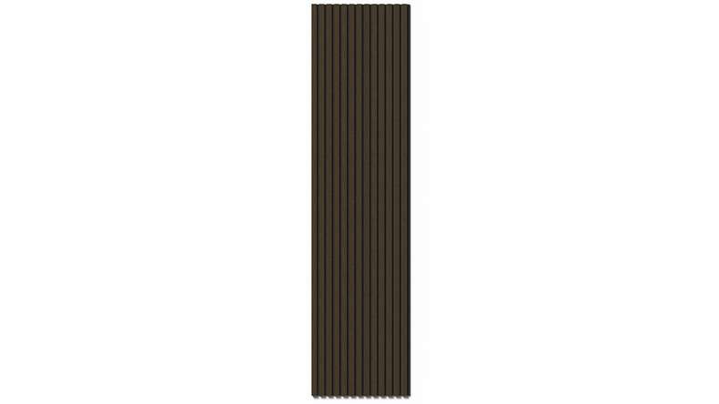 planeo Akustikpaneele - Eiche geräuchert 2480 x 600 x 21.5 mm | schwer entflammbar Brandschutz Klasse B