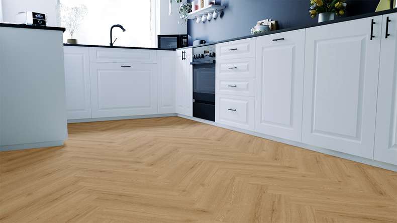 SKAVA Rigid Klick Vinyl Fischgrät - Unique Adrua | wasserfest und Trittschalldämmung integr. (LO-2205)