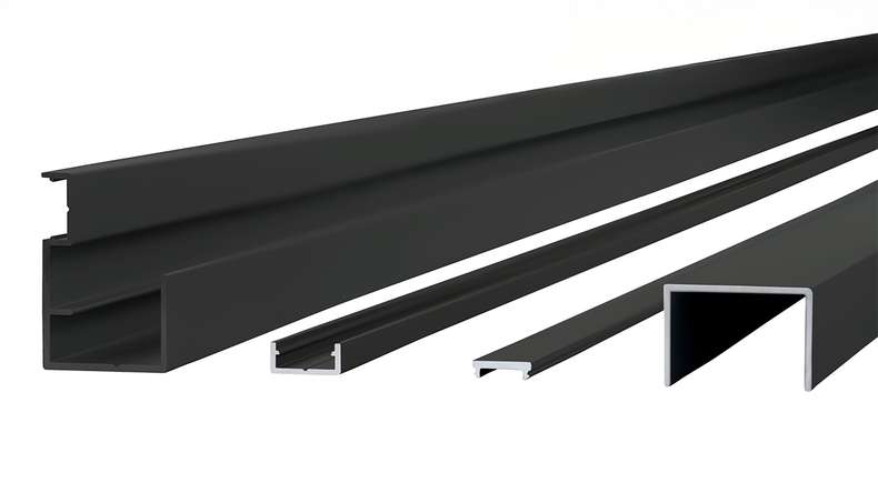 planeo Build Sichtschutzzaun-Montageset 24-27 mm Anthrazitgrau RAL 7016