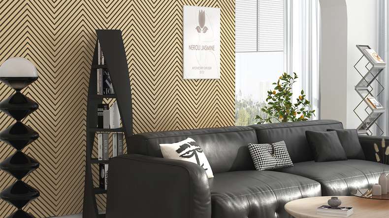 Skaben Akustikpaneele SilentWall - Fischgrät New Light - 275 x 52 cm