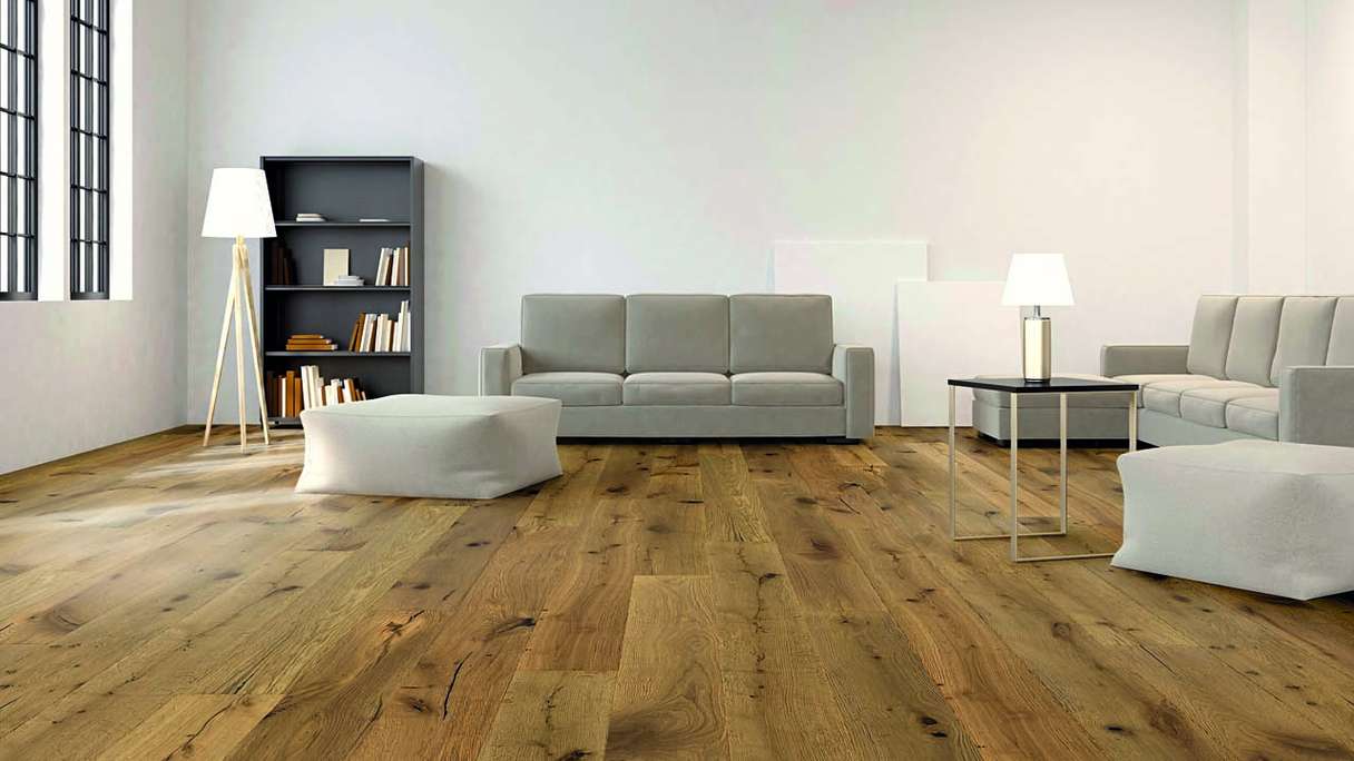 planeo Parkett - LANDHAUSDIELE Eiche Natur | Authentisches Erscheinungsbild (PU-000187)