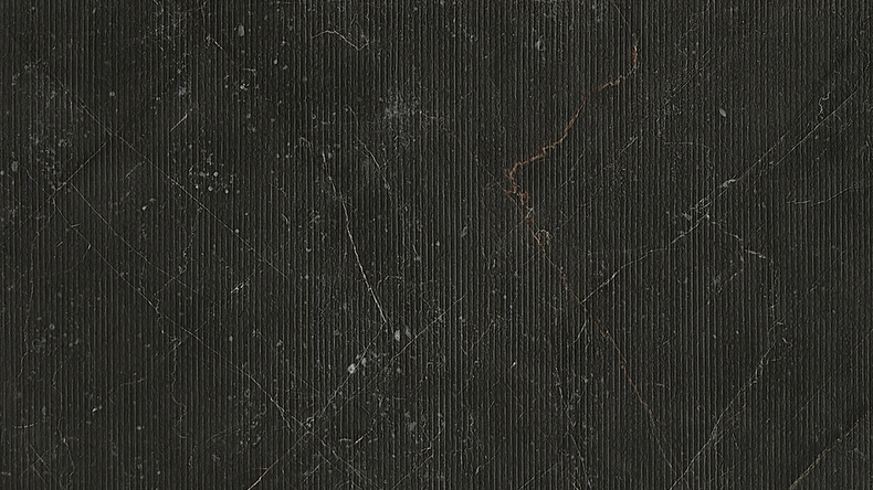 planeo Wandverkleidung SPC - CeraRock Tile Stripes Black Slate XL 280 x 117,5 cm