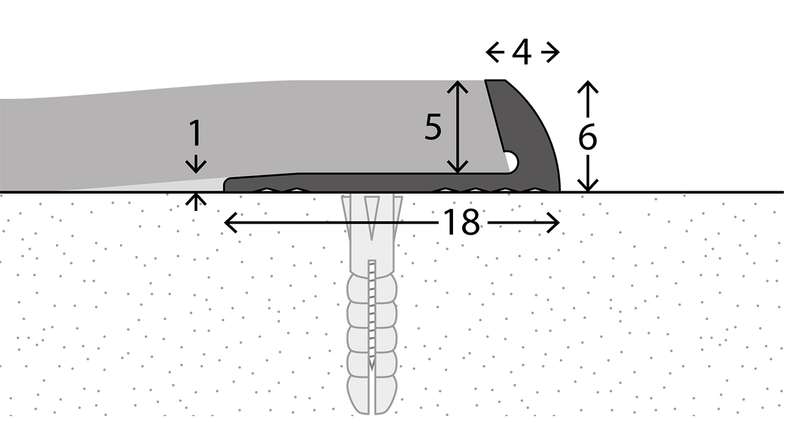 planeo Abschlussprofil 851 - 250 cm
