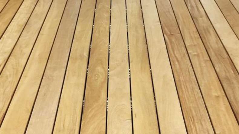 TerraWood Holzterrasse - GARAPA PRIME 25 x 145 x 5490mm beidseitig glatt