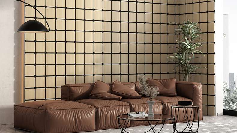 Skaben Akustikpaneele SilentWall - Quadrat Eiche Natur Hell - 60 x 58,5 cm