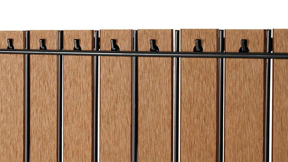 planeo WPC Streifen Set - Braun L 250 x H 123-183cm