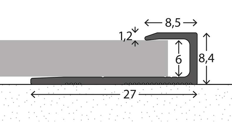 planeo Abschlussprofil 441 - 270 cm