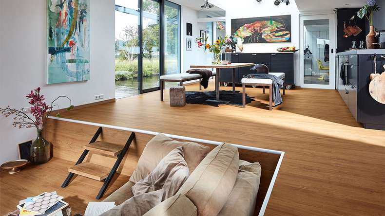 MEISTER Designboden MeisterDesign. next DD 500 S - 06999 Golden Oak | Trittschalldämmung integr. (400054-1287220-06999)