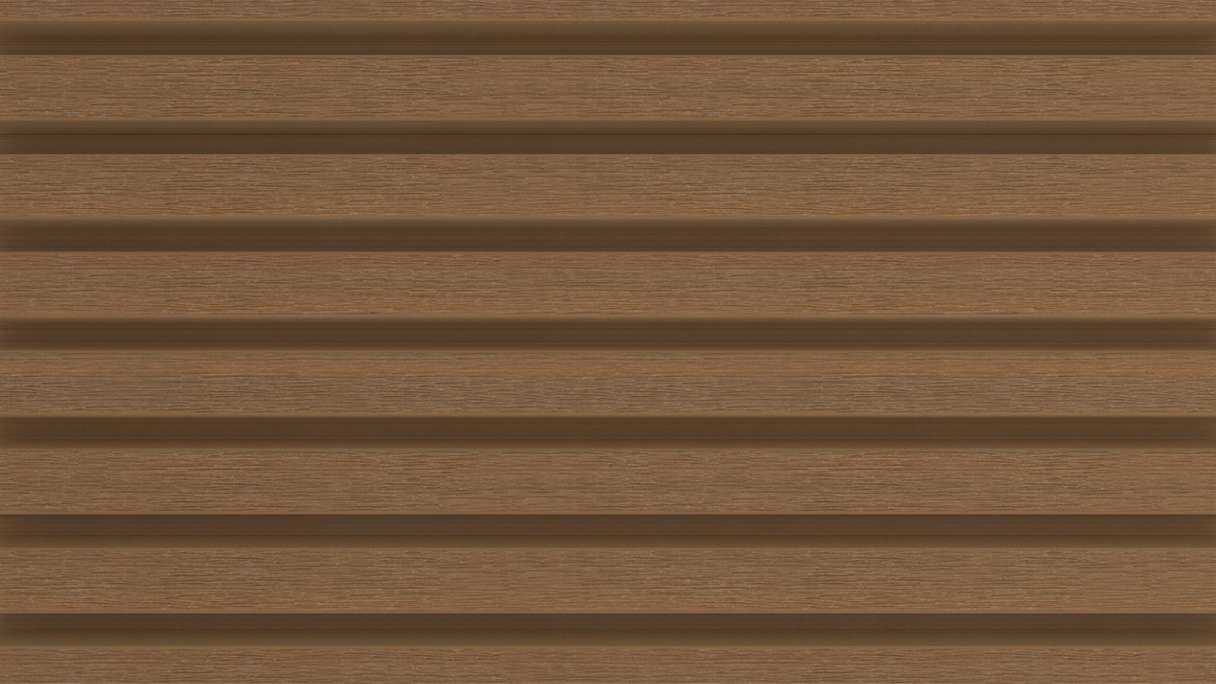 planeo LINEA Slim - WPC CoEx Fassadenverkleidung Burma Teak 2900 x 215 mm