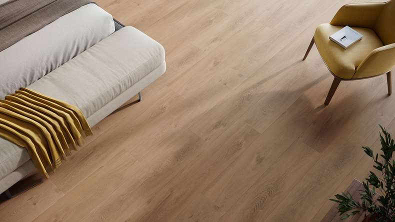planeo Rigid Klick Vinyl - HOMEtec Pro 50 IXPE Harmony Brown Oak | Trittschalldämmung integr. (RP-E50-3)