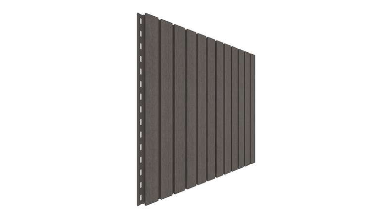 planeo DesignPro - WPC Fassadenverkleidung Dunkelgrau 2900 x 175 mm