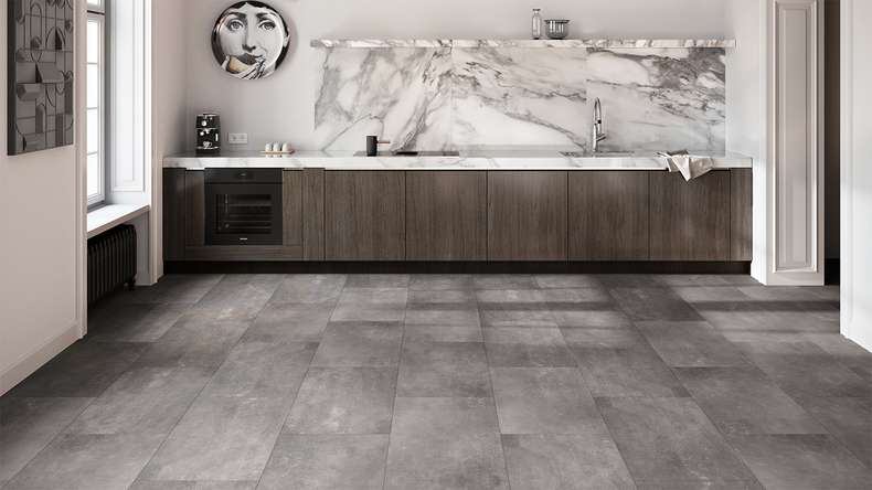 planeo Rigid Klick Vinyl - Lunitra IXPE XL-Fliese ultramatt | Trittschalldämmung integr. (MF-101103-IXPE)